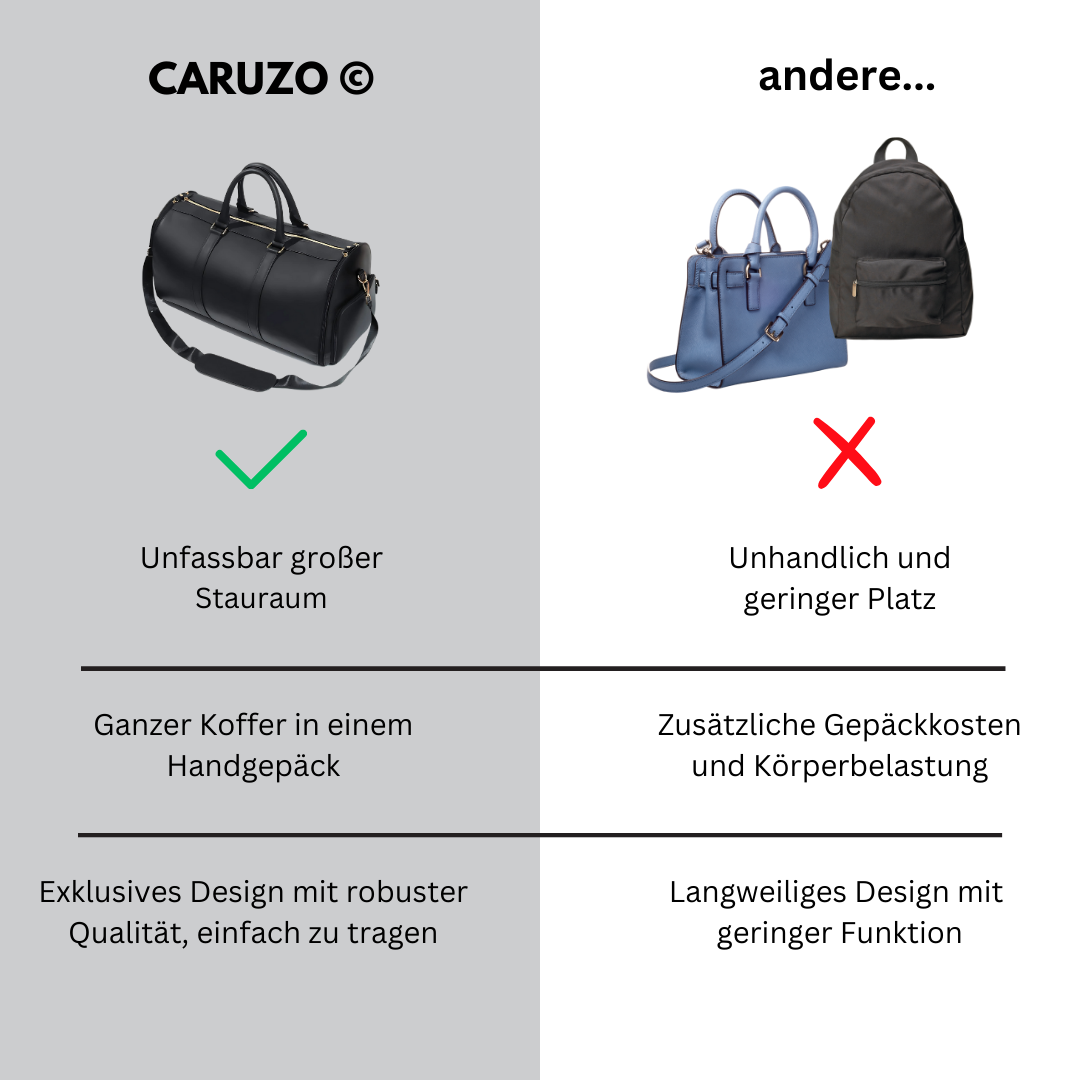 CARUZO © Doppelseitige Reisetasche Das Original